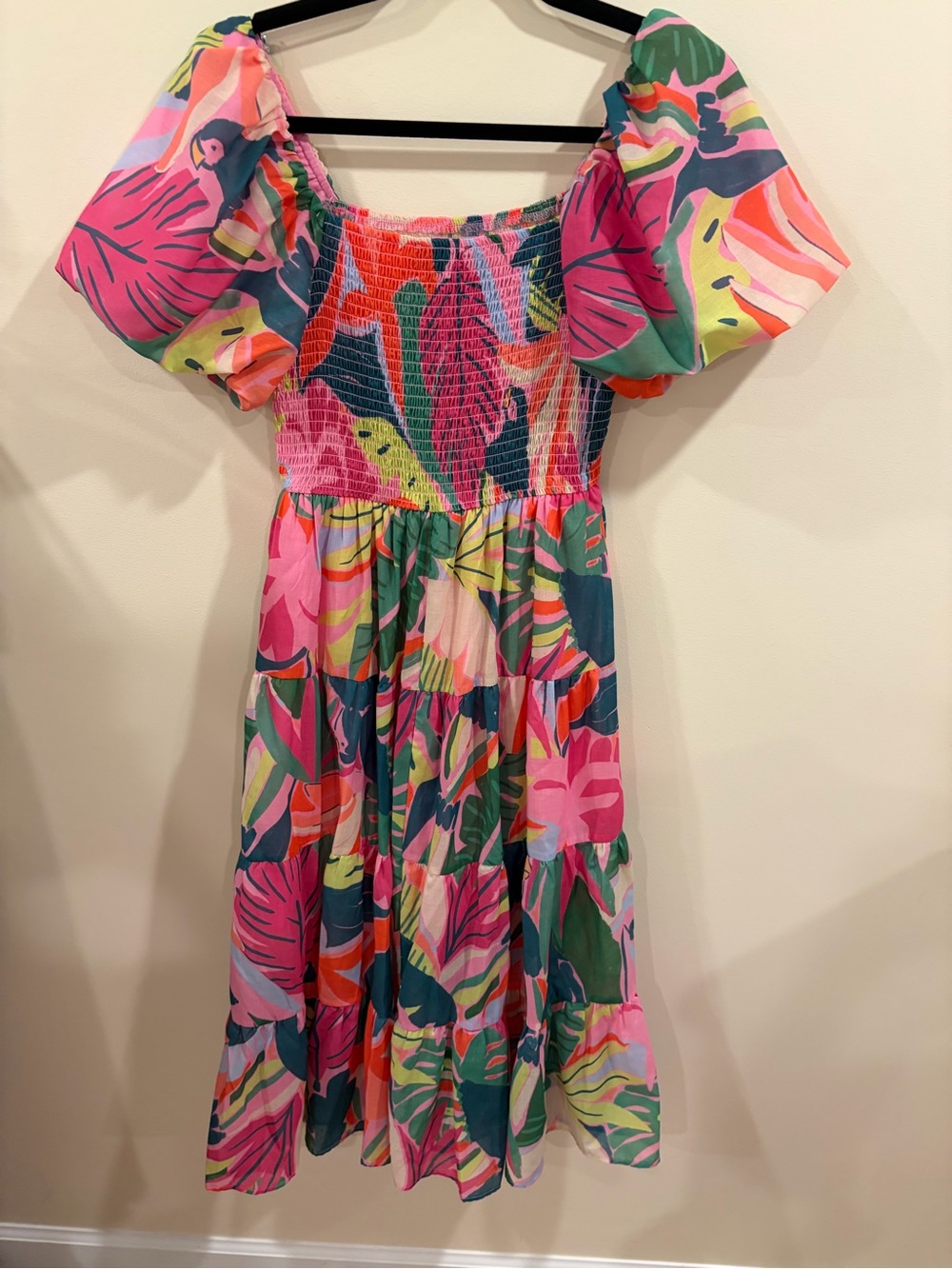 Crystal Doll Puff-Sleeve Maxi Dress Size S - Picture 2 of 4